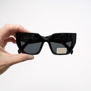 Golden Hour Black Sunglasses with case